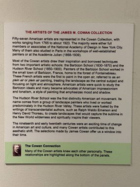 2 Mart 2025 'te Nashville, Tennessee' deki The Parthenon 'da Cowan Amerikan Sanat Koleksiyonu sergisi.