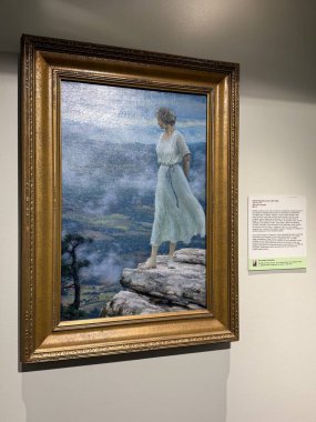 2 Mart 2025 'te Nashville, Tennessee' deki The Parthenon 'da Cowan Amerikan Sanat Koleksiyonu sergisi.