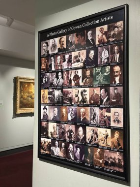 NASHVILLE, TN - 2 Mart 2025 'te Nashville, Tennessee' deki The Parthenon 'da Cowan Amerikan Sanat Koleksiyonu.