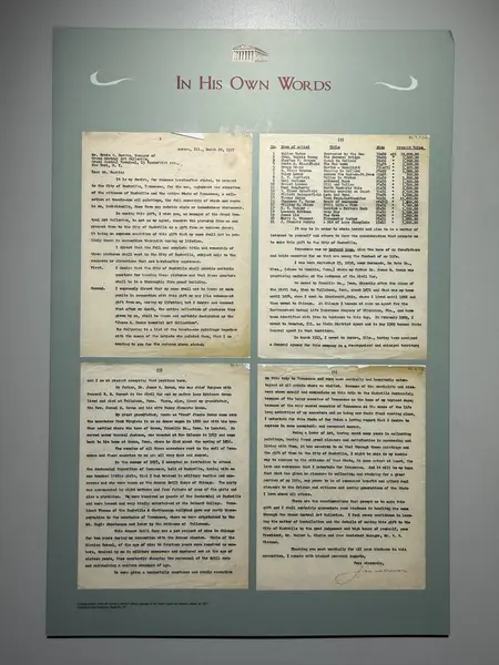 2 Mart 2025 'te Nashville, Tennessee' deki The Parthenon 'da Cowan Amerikan Sanat Koleksiyonu sergisi.