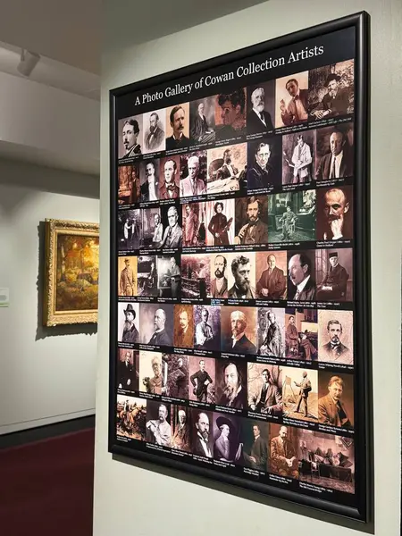 NASHVILLE, TN - 2 Mart 2025 'te Nashville, Tennessee' deki The Parthenon 'da Cowan Amerikan Sanat Koleksiyonu.