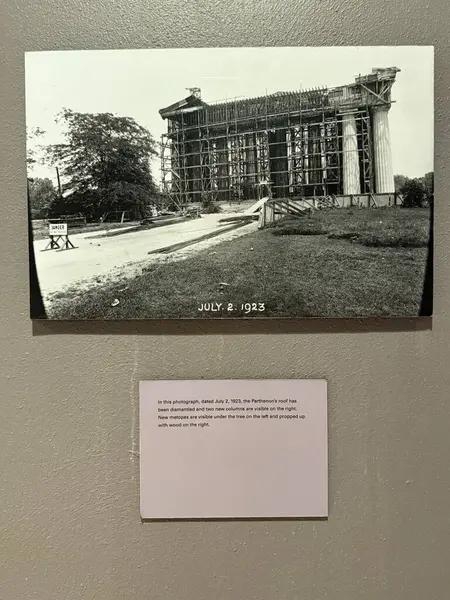 Nashville, Tennessee 'deki The Parthenon' da 2 Mart 2025 'te görüldüğü gibi..