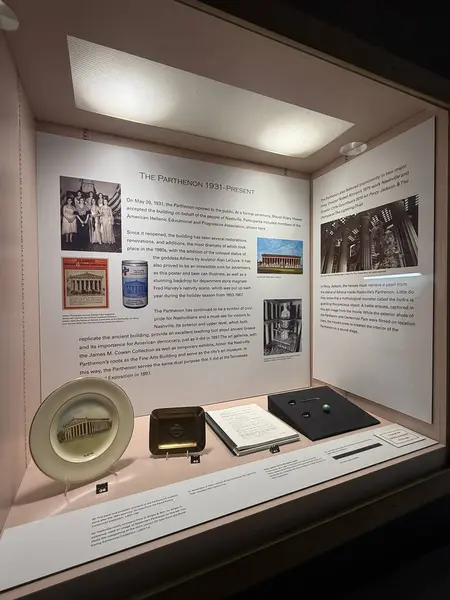 Nashville, Tennessee 'deki The Parthenon' da 2 Mart 2025 'te görüldüğü gibi..