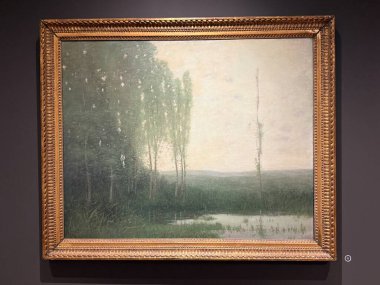 FAIRFIELD CT - 15 Mart 2025 'te Fairfield, Connecticut' taki Fairfield Üniversitesi 'ndeki Sanat Müzesi' nde sergi.