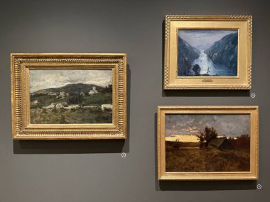 FAIRFIELD CT - 15 Mart 2025 'te Fairfield, Connecticut' taki Fairfield Üniversitesi 'ndeki Sanat Müzesi' nde sergi.