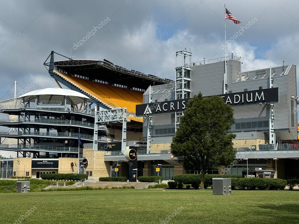 PITTSBURGH, PA - JUN 30: Acrisure Stadium in Pittsburgh, Pennsylvania, as seen on June 30, 2024.