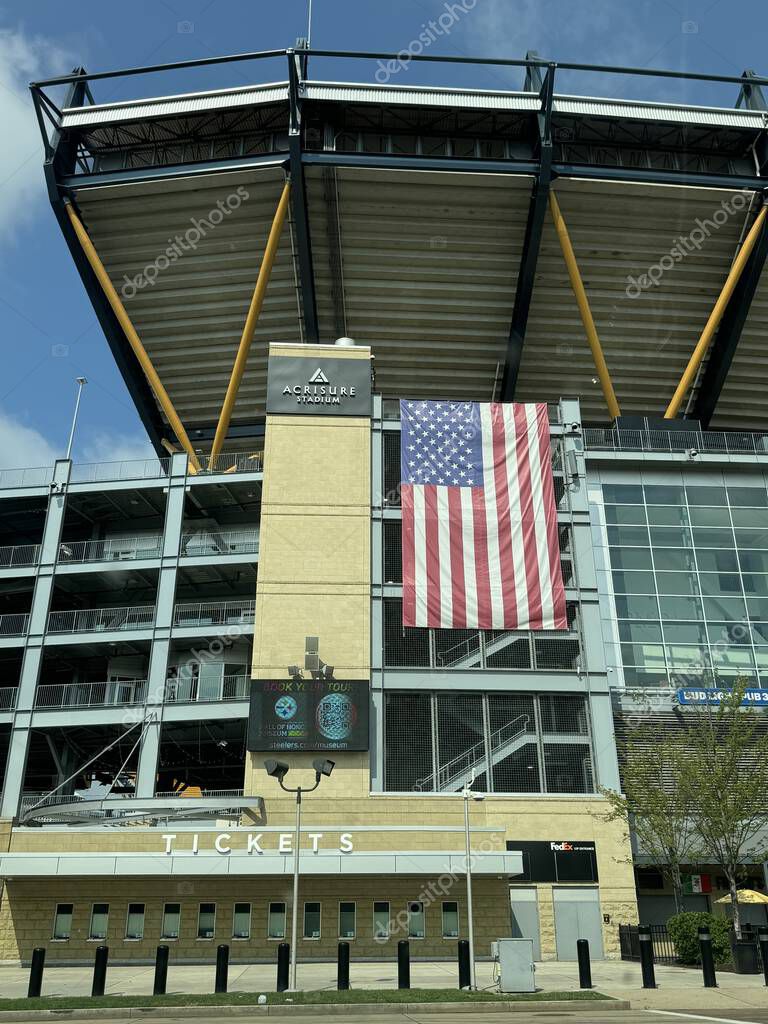 PITTSBURGH, PA - JUN 30: Acrisure Stadium in Pittsburgh, Pennsylvania, as seen on June 30, 2024.