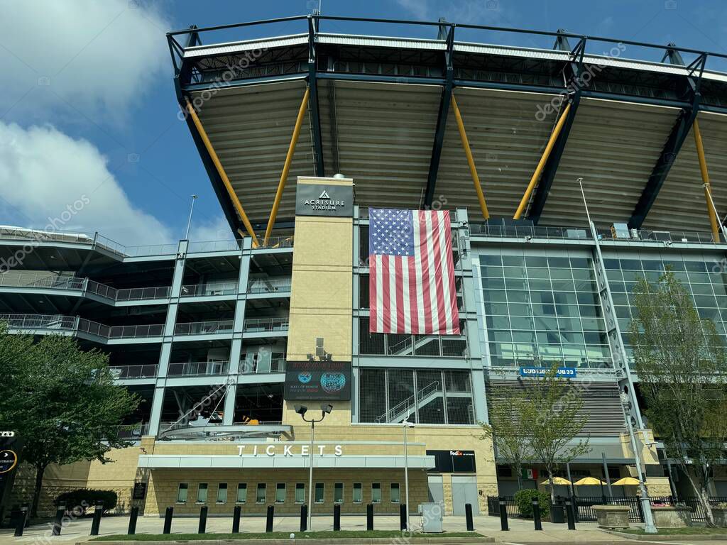 PITTSBURGH, PA - JUN 30: Acrisure Stadium in Pittsburgh, Pennsylvania, as seen on June 30, 2024.