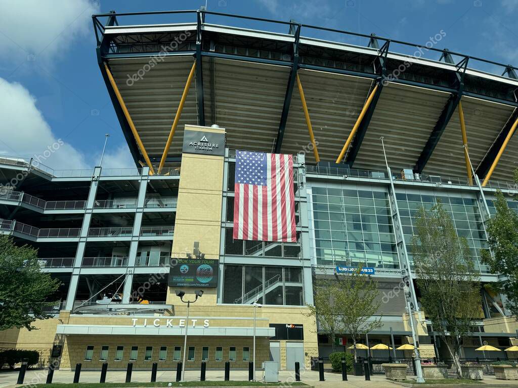PITTSBURGH, PA - JUN 30: Acrisure Stadium in Pittsburgh, Pennsylvania, as seen on June 30, 2024.