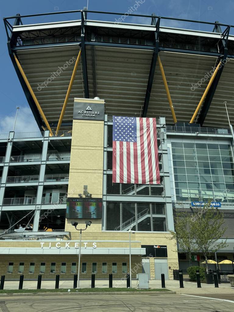 PITTSBURGH, PA - JUN 30: Acrisure Stadium in Pittsburgh, Pennsylvania, as seen on June 30, 2024.