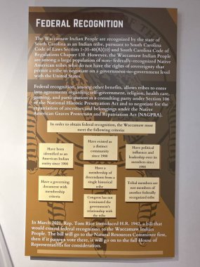 CONway, SC - 16 Nisan 2025 'te Güney Carolina' daki Horry County Müzesi 'nde sergi.