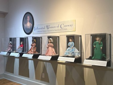 CONway, SC - 16 Nisan 2025 'te Güney Carolina' daki Horry County Müzesi 'nde sergi.