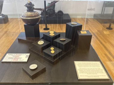 CONway, SC - 16 Nisan 2025 'te Güney Carolina' daki Horry County Müzesi 'nde sergi.