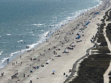 MYRTLE BEACH, SC - 18 Nisan 2025 'te Güney Carolina' daki Myrtle Beach 'in görüntüsü.