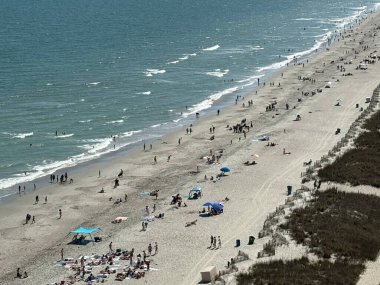 MYRTLE BEACH, SC - 18 Nisan 2025 'te Güney Carolina' daki Myrtle Beach 'in görüntüsü.