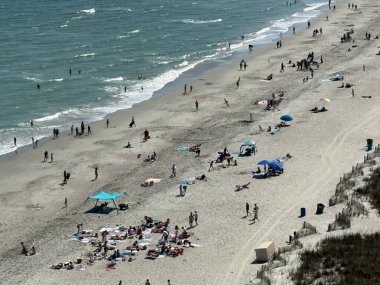 MYRTLE BEACH, SC - 18 Nisan 2025 'te Güney Carolina' daki Myrtle Beach 'in görüntüsü.