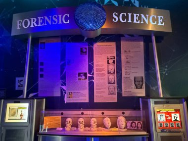 MYRTLE BEACH, SC - 18 Nisan 2025 'te Güney Carolina, Myrtle Beach' teki Broadway 'deki WonderWorks' te sergi.