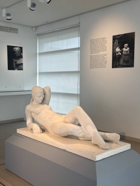 REYKJAVIK, ICELAND - 23 Temmuz 2025 'te Reykjavik, İzlanda' daki Gerdarsafn Kopavogur Sanat Müzesi 'nde sergi.