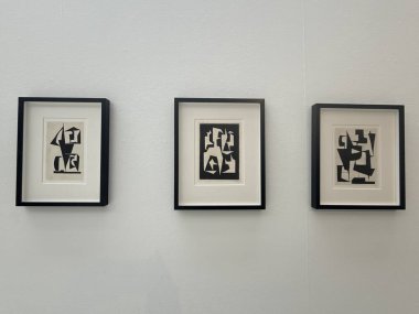 REYKJAVIK, ICELAND - 23 Temmuz 2025 'te Reykjavik, İzlanda' daki Gerdarsafn Kopavogur Sanat Müzesi 'nde sergi.