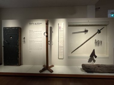 REYKJAVIK, ICELAND - 23 Temmuz 2025 'te İzlanda Ulusal Müzesi' nde sergi.