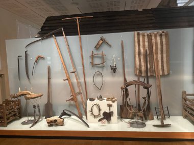 REYKJAVIK, ICELAND - 23 Temmuz 2025 'te İzlanda Ulusal Müzesi' nde sergi.