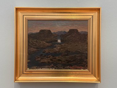 REYKJAVIK, ICELAND - 23 Temmuz 2025 'te İzlanda' daki Reykjavik Sanat Müzesi 'nde Rüya Diyarı sergisi.