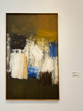 REYKJAVIK, ICELAND - 23 Temmuz 2025 'te Reykjavik Sanat Müzesi Kjarvalsstadir' de Kjarval 20. yüzyıl sergisi.