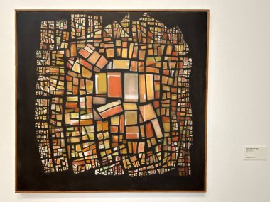 REYKJAVIK, ICELAND - 23 Temmuz 2025 'te Reykjavik Sanat Müzesi Kjarvalsstadir' de Kjarval 20. yüzyıl sergisi.