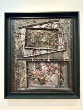 REYKJAVIK, ICELAND - 23 Temmuz 2025 'te Reykjavik Sanat Müzesi Kjarvalsstadir' de Kjarval 20. yüzyıl sergisi.