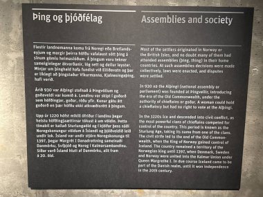 REYKJAVIK, ICELAND - 23 Temmuz 2025 'te İzlanda' daki Reykjavik Şehir Müzesinde (Yerleşim Sergisi) sergi.