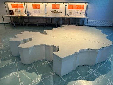 REYKJAVIK, ICELAND - 23 Temmuz 2025 'te İzlanda' daki Reykjavik Denizcilik Müzesi 'nde sergi.