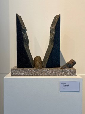 REYKJAVIK, ICELAND - 23 Temmuz 2025 'te İzlanda' nın Reykjavik kentindeki Sigurjon Olafsson Müzesinde sergi.