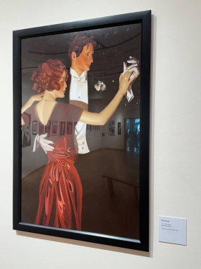 3 Mayıs 2025 'te Bridgeport, Connecticut' taki Housatonic Sanat Müzesi 'nde sergi açıldı..