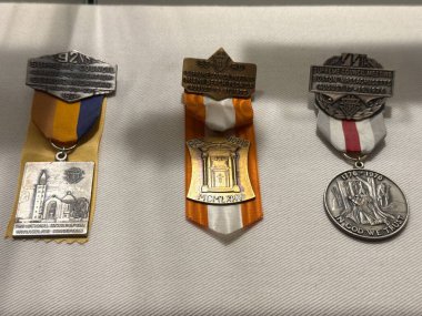 New Haven, Connecticut 'ta 3 Mayıs 2025' te kutsanmış Michael McGivney Hac Merkezi (eski adıyla Kolomb Müzesi Şövalyeleri).