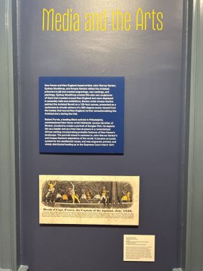 NEW HAVEN, CT - 3 MAYIS: 3 MAYIS: 3 Mayıs 2025 'te görüldüğü gibi Connecticut' taki New Haven Müzesinde sergi.