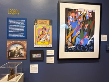 NEW HAVEN, CT - 3 MAYIS: 3 MAYIS: 3 Mayıs 2025 'te görüldüğü gibi Connecticut' taki New Haven Müzesinde sergi.