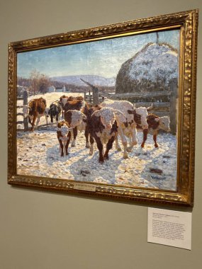 NEW HAVEN, CT - 3 MAYIS: 3 MAYIS: 3 Mayıs 2025 'te görüldüğü gibi Connecticut' taki New Haven Müzesinde sergi.