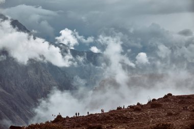 Mountain landscape. Colca Canyon in the Andes, Peru.