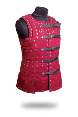 Cuirass is knight's armor isolated on white background.