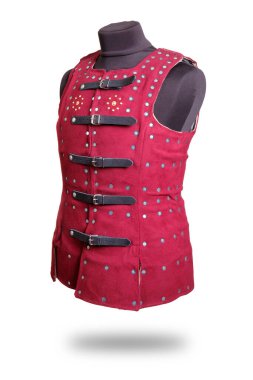 Cuirass is knight's armor isolated on white background.