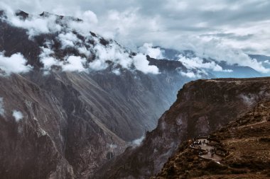 Mountain landscape. Colca Canyon in the Andes, Peru.