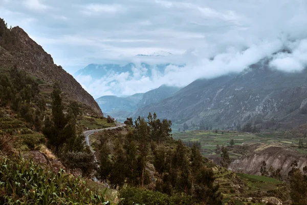 Mountain Landscape Colca Canyon Andes Peru — Zdjęcie stockowe