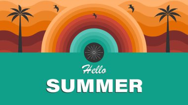 Güzel bir yaz tatili posteri. Özet olarak çok az yaz geçmişi.