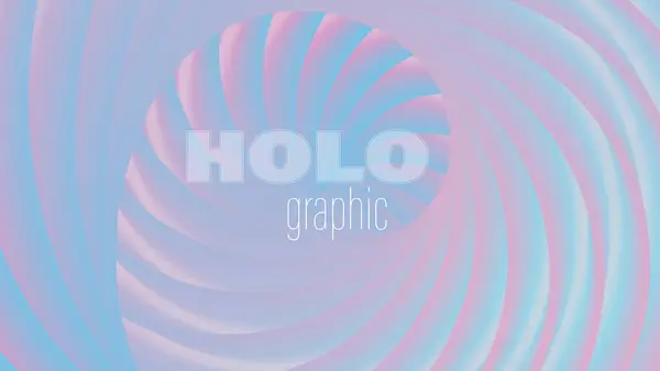 Design Fundo Espiral Abstrato Holográfico Papel Parede Gradiente Colorido Cenário — Vetor de Stock