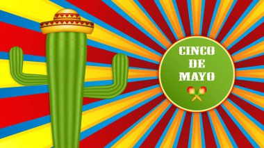 Cinco De Mayo poster design, vector illustration clipart