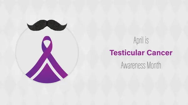 Testicular Cancer Awareness Maand Vector Illustratie — Stockvector