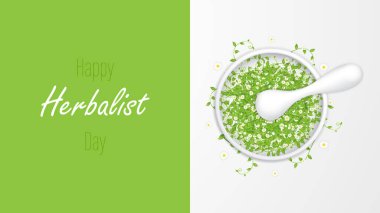 Bitkisel hayat konsepti, vektör illüstrasyonu