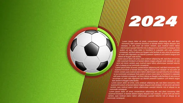 Futebol Modelo Banner Futebol Cartaz Esportivo Fundo Conceito Criativo Ilustração — Vetor de Stock