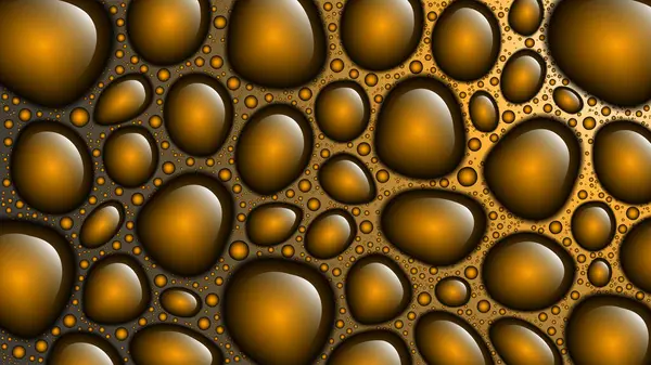 Golden Color Abstract Background Oil Drops Vector Illustration — 图库矢量图片#