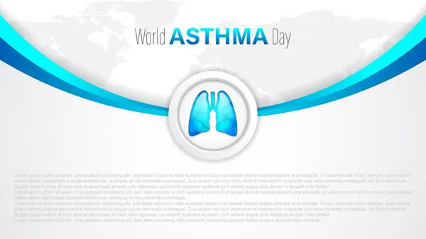 World Asthma Day Vector Illustration — Stock Vector